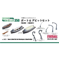 Fine Molds 1:350 BOATS AND DAVITS SET - DESTROYER AND OTHER SMALL SHIPS