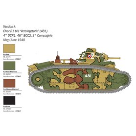 Italeri 1:56 Char B1 Bis