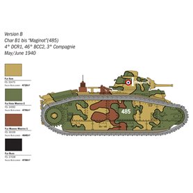 Italeri 1:56 Char B1 Bis