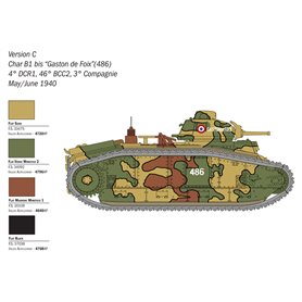 Italeri 1:56 Char B1 Bis