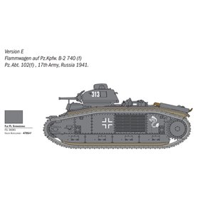 Italeri 1:56 Char B1 Bis