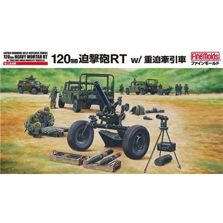 Fine Molds FM59 JGSDF 120mm Mortar RT and Heavy Mortar Towing Truck