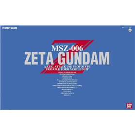 Bandai 64233 PG 1/60 MSZ-006 ZETA GUNDAM GUN64233
