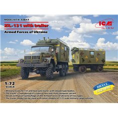 ICM 1:72 ZiL-131 - W/TRAILER - ARMED FORCES OF UKRAINE 