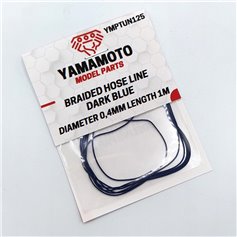 Yamamoto YMPTUN125 Wężyk pleciony BRAIDED HOSE LINE - DARKB BLUE - 0.4mm x 1m