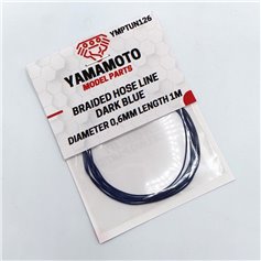 Yamamoto YMPTUN126 Wężyk pleciony BRAIDED HOSE LINE - DARK BLUE - 0.6mm x 1m
