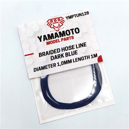 Yamamoto YMPTUN128 Braided Hose Line Dark Blue 1,0 mm / 1 m