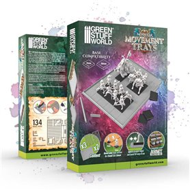 Green Stuff World Modular Movement Trays (3 corners + 2 bases) Complete Pack