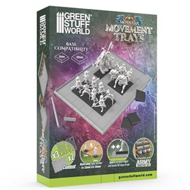 Green Stuff World Modular Movement Trays (3 corners + 2 bases) Complete Pack