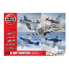 Airfix 1:72 D-DAY FIGHTER - GIFT SET - w/paints 