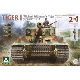 Takom 2201 Tiger I "Michael Wittmann's Tiger" Late Command Normandy 1944 w/Zimmerit