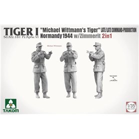 Takom 2201 Tiger I "Michael Wittmann's Tiger" Late Command Normandy 1944 w/Zimmerit
