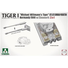 Takom 2201 Tiger I "Michael Wittmann's Tiger" Late Command Normandy 1944 w/Zimmerit