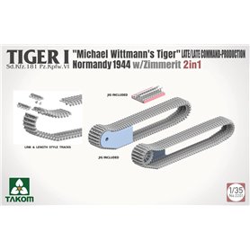 Takom 2201 Tiger I "Michael Wittmann's Tiger" Late Command Normandy 1944 w/Zimmerit