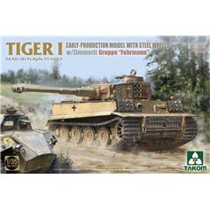 Takom 1:35 Pz.Kpfw.VI Tiger I EARLY GRUPPE FEHRMANN W/STEEL WHEELS AND ZIMMERIT 