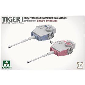 Takom 2202 Tiger I Early Gruppe "Fehrmann" w/ Steel Wheels, Zimmerit