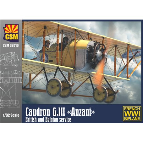 Copper State Models 32010 Caudron G.III Anzani, British and Belgian Service