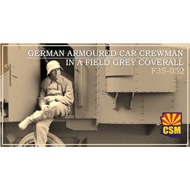 Copper State Models F35-052 German Armoured Car Crewman in Field Grey Coverall