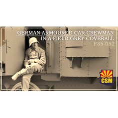 Copper State Models 1:35 GERMAN ARMOURED CAR CREWMAN IN FIELD GREY COVERALL 