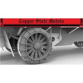 Copper State Models A35-040 Garford-Putilov Chained Rear Wheels