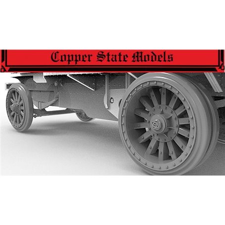 Copper State Models A35-041 Garford-Putilov Reinforced Wheels (Naval Type)