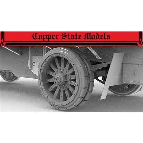 Copper State Models 1:35 GARFORD-PUTILOV REAR WHEELS 1941 PATTERN