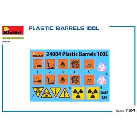Mini Art 24004 Plastic Barrels 100 L