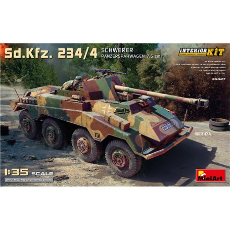Mini Art 35427 Sd.Kfz.234/4 Schwerer Panzerspahwagen 7,5 cm Interior Kit
