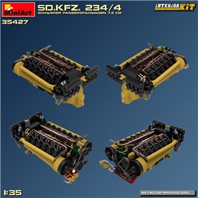 Mini Art 1:35 Sd.Kfz.234/4 Schwerer Panzerspahwagen 7.5cm - INTERIOR KIT