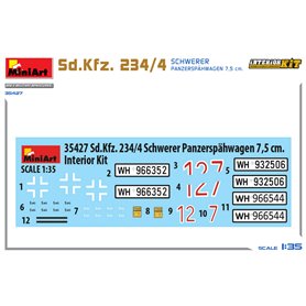 Mini Art 1:35 Sd.Kfz.234/4 Schwerer Panzerspahwagen 7.5cm - INTERIOR KIT