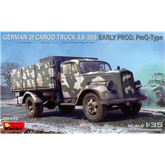 Mini Art 1:35 GERMAN 3T CARGO TRUCK 3,6-36S - EARLY PRODUCTION PMQ TYPE 