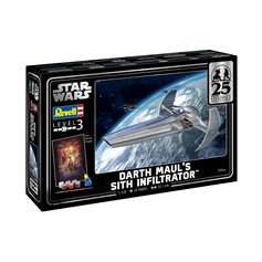 Revell 1:1200 Darth Mauls Sith Infiltrator - GIFT SET - w/paints 