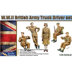 Gecko Models 1:35 WWII BRITISH ARMY TRUCK DRIVER SET 