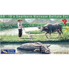 Gecko Models 1:35 60-70S SOUTHERN VIETNAM BUFFALO SET 