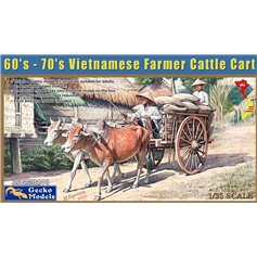 Gecko Models 1:35 60-70S VIETNAMESE FARMER CATTLE SET