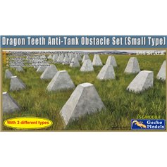 Gecko Models 1:35 DRAGON TEETH ANTI-TANK OBSTACLE SET (SMALL TYPE) 