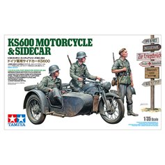 Tamiya 1:35 GERMAN KS600 MOTORCYCLE AND SIDECAR