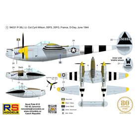 RS Models 94031 P-38J Lightning D-Day Limited Edition