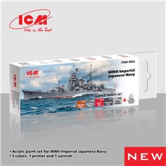 ICM 3064 Acrylic Paints Set for WWII Imperial Japanese Navy