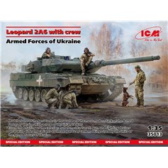 ICM 1:35 Leopard 2A6 W/CREW - ARMED FORCES OF UKRAINE 