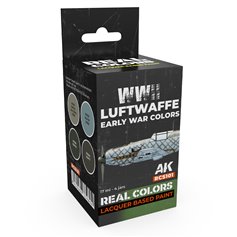 AK Interactive REAL COLORS RCS-101 Zestaw WWII LUFTWAFFE EARLY WAR COLORS