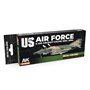 AK Interactive REAL COLORS RCS-120 Zestaw US AIR FORCE AND ANG AIRCRAFT COLORS 1960S-1980S