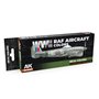 AK Interactive REAL COLORS RCS-107 Zestaw WWII RAF AIRCRAFT COLORS