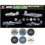 AK Interactive REAL COLORS RCS-111 Zestaw WWII US NAVY AND USMC AIRCRAFT COLORS