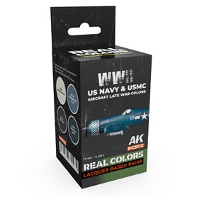 AK Interactive REAL COLORS RCS-113 Zestaw WWII USAAF AIRCRAFT COLORS