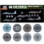 AK Interactive REAL COLORS RCS-119 Zestaw US AIR FORCE AND ANG MODERN AIRCRAFT COLORS