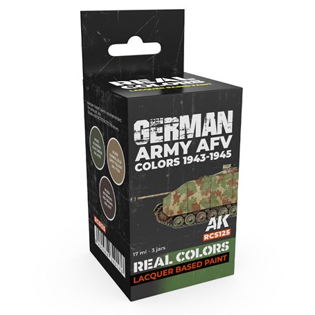 AK Real Colors German Army AFV Colors 1943-1945 SET