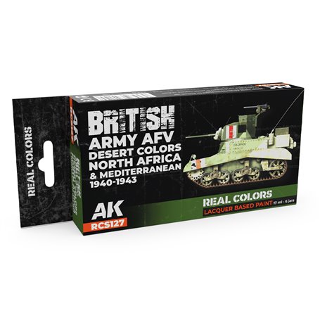 AK Real Colors British Army AFV Desert Colors SET