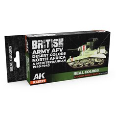 AK Real Colors British Army AFV Desert Colors SET