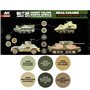 AK Interactive REAL COLORS RCS-127 Zestaw BRITISH ARMY AFV DESERT COLORS